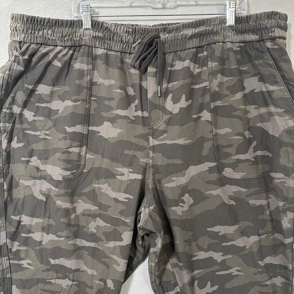 Athleta Farallon Camo Thick Knit Joggers Cotton Stretch Pockets Women's Plus 24 - Picture 3 of 13